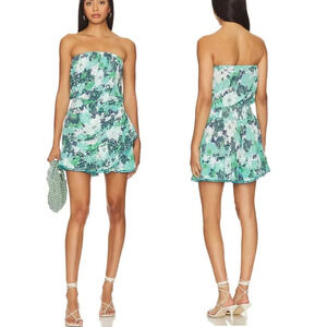 Poupette St. Barth Ambra Dress in Aqua Floral
